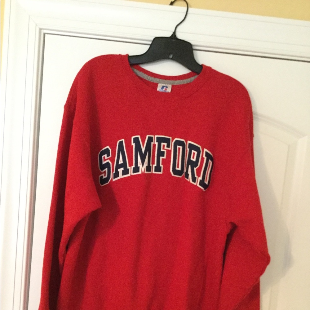 Red Samford University sweatshirt